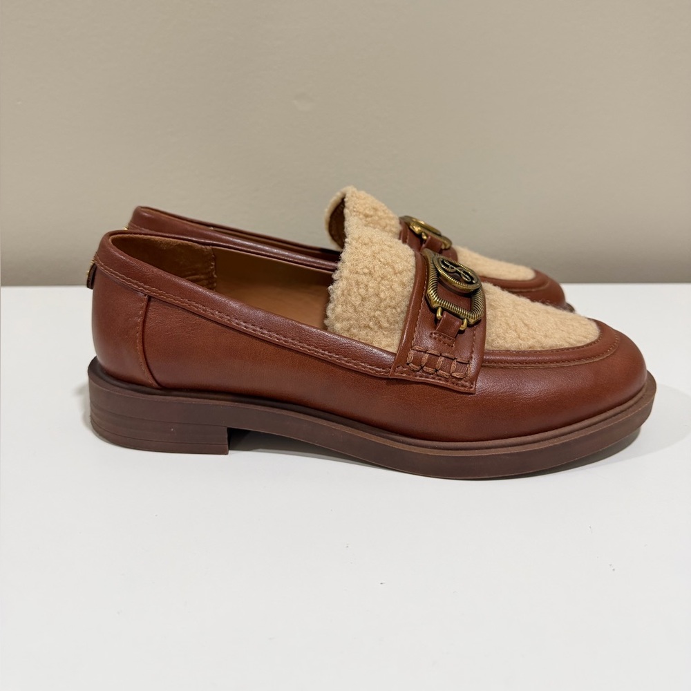 Sam And Libby Brooklyn Tailored Loafers With Metal Buckle Women's US 7.5 - Picture 3 of 12